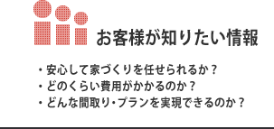 お客様が知りたい情報